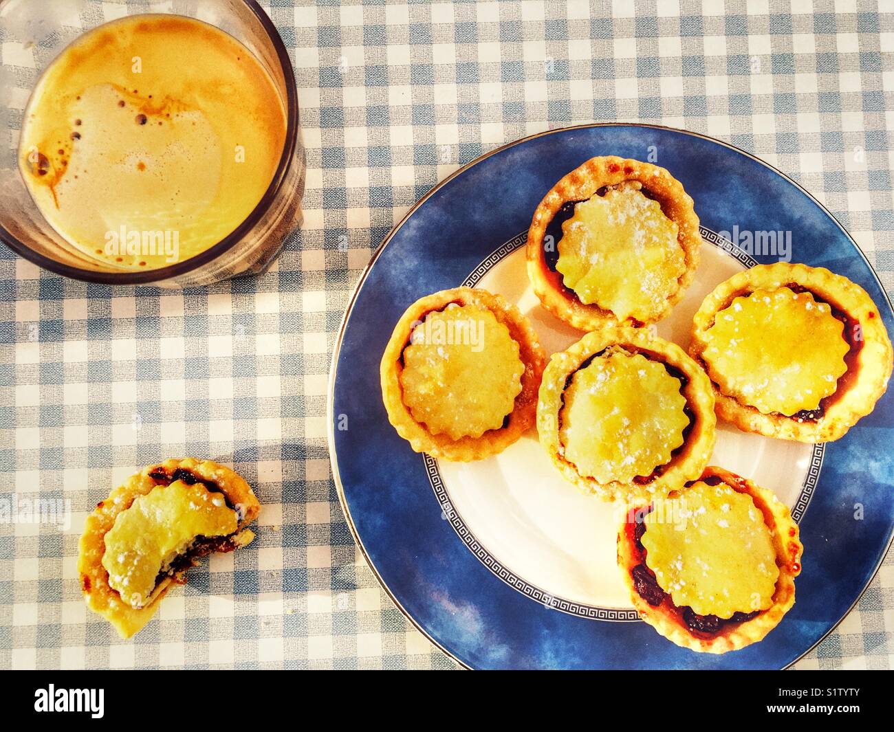 Homemade mince pies - Smartphone Captured Stock Image