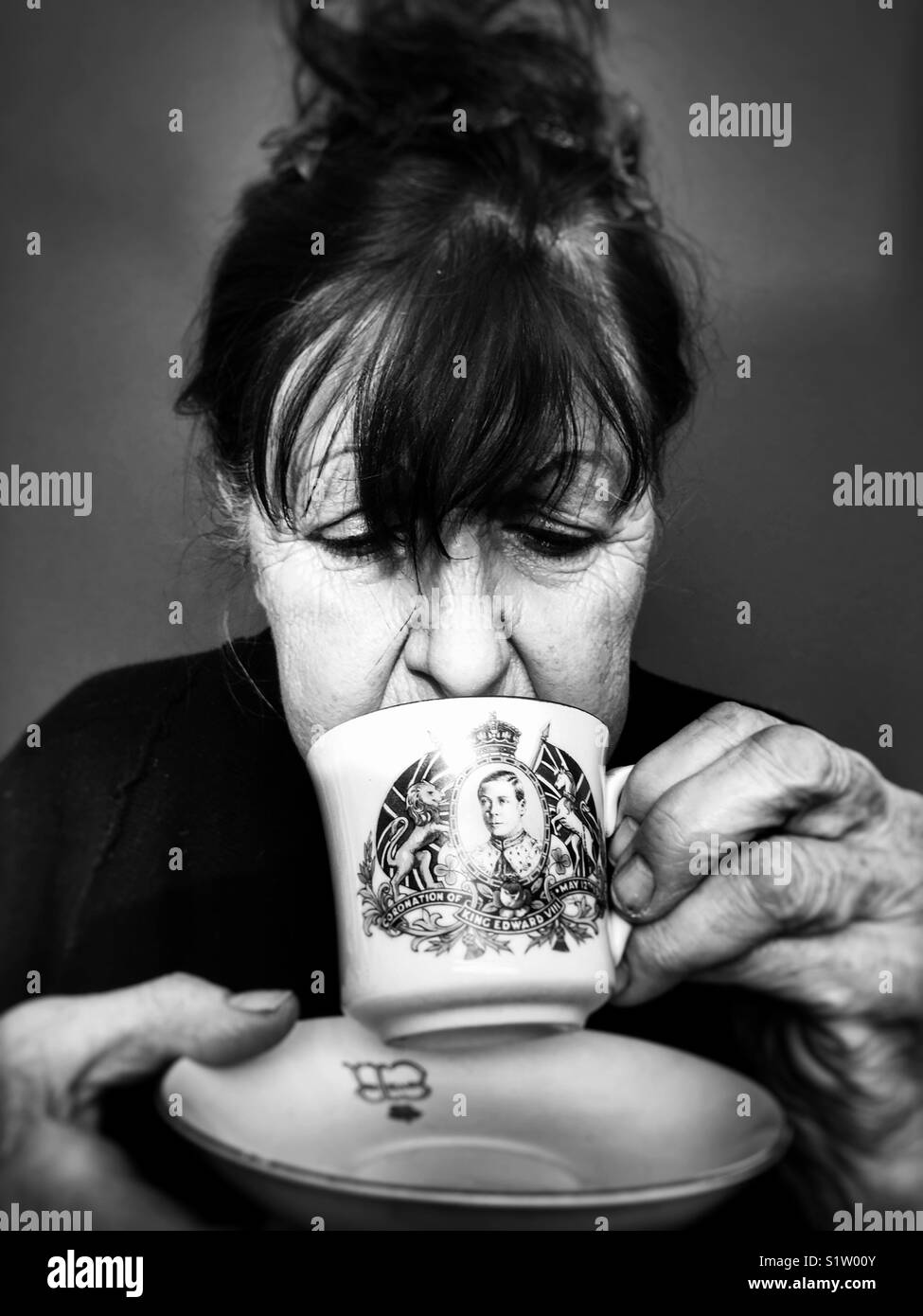 Royal family - Smartphone Captured Stock Image