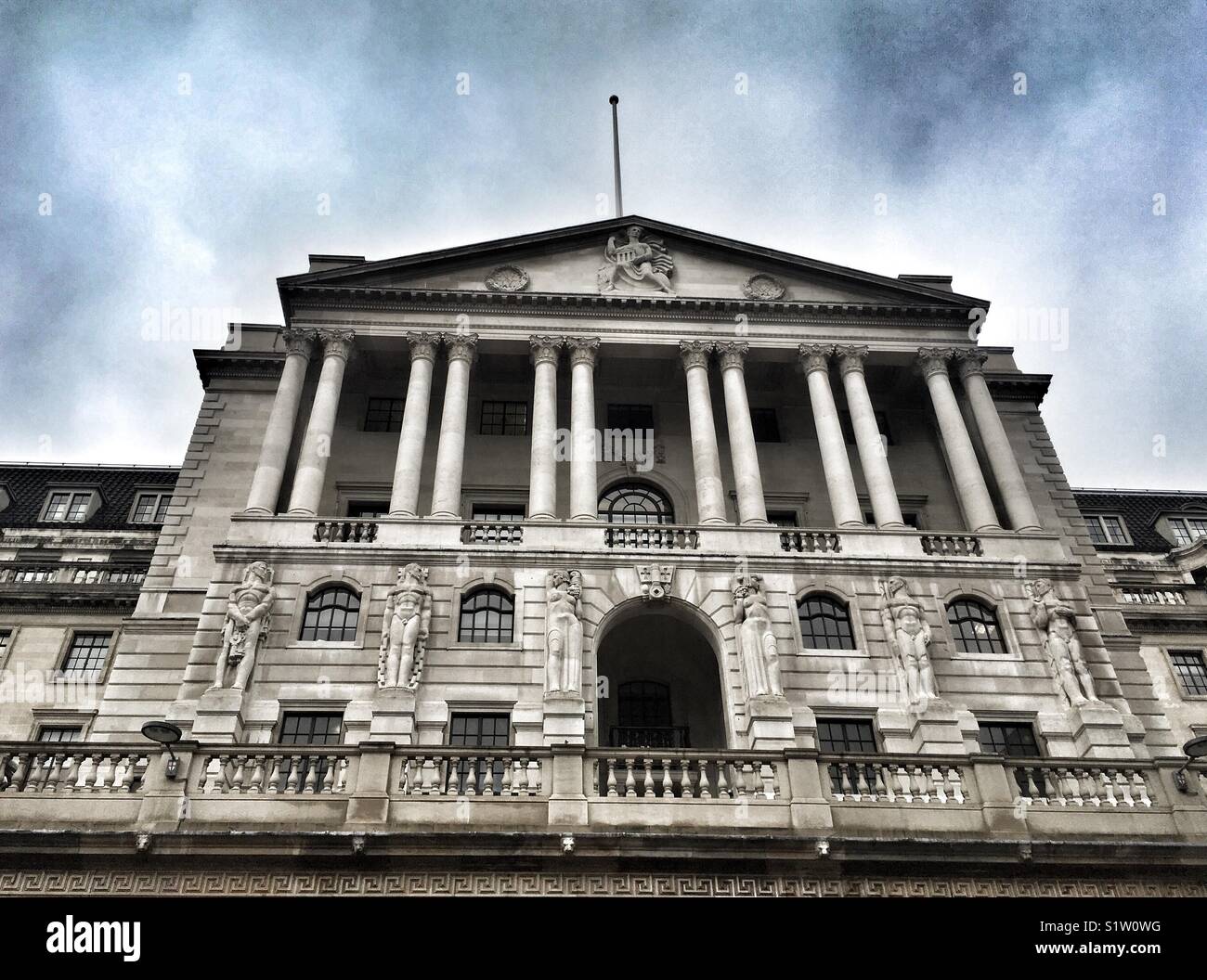The Bank of England in London on December 20 2017 - Smartphone Captured Stock Image
