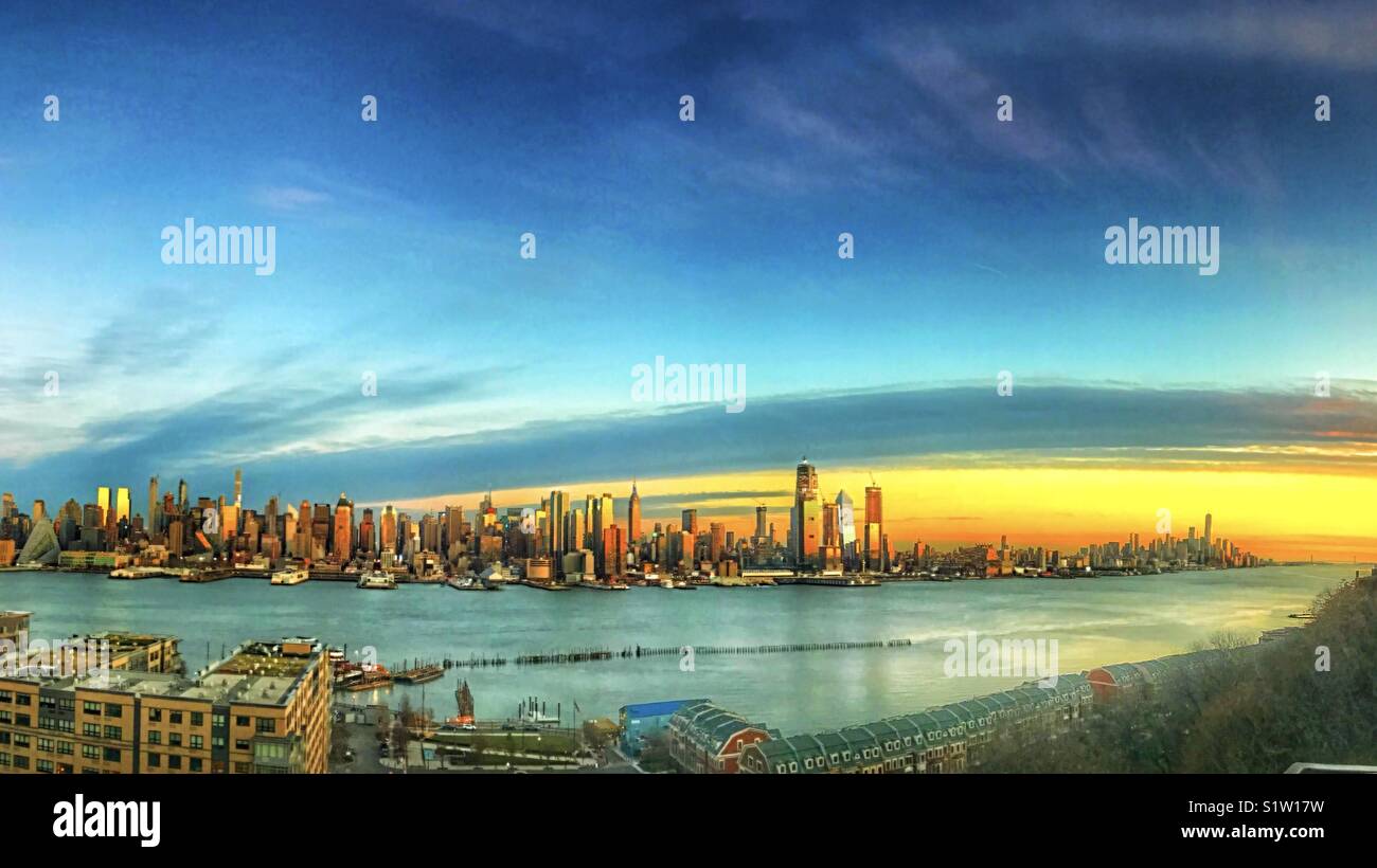 New York skylines panorama view Stock Photo