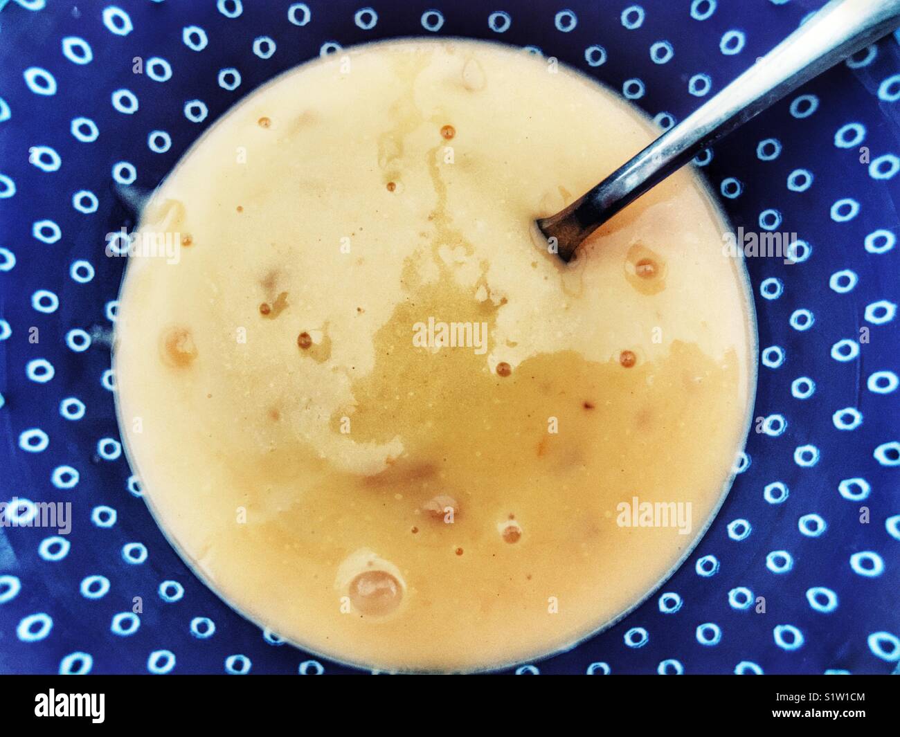 Clam Chowder soup - Smartphone Captured Stock Image