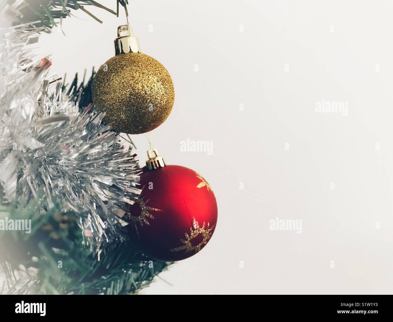 Christmas ornaments on the tree - Smartphone Captured Stock Image