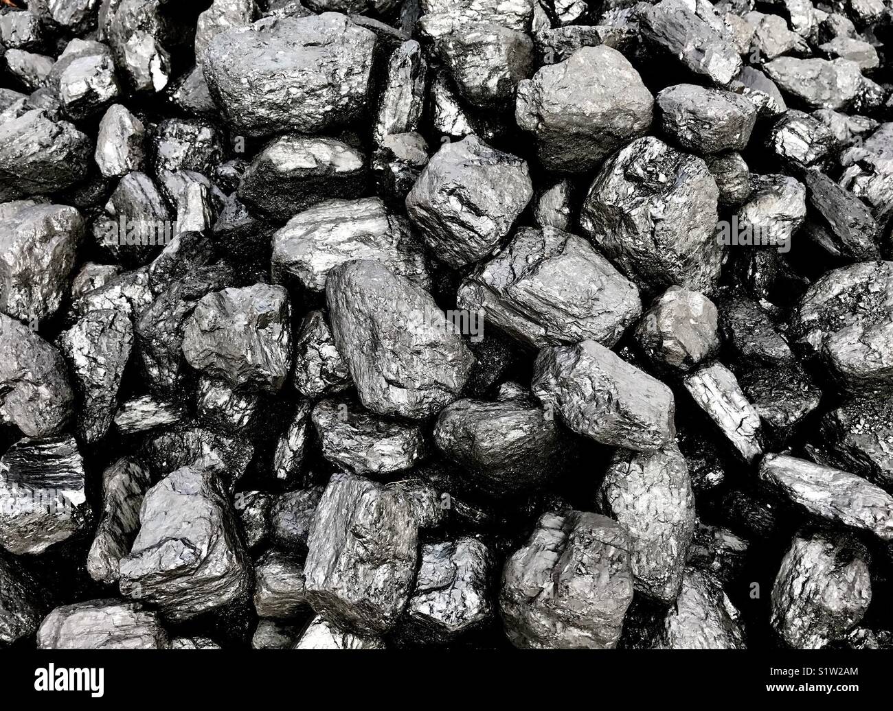 Coal - “black gold” - Smartphone Captured Stock Image