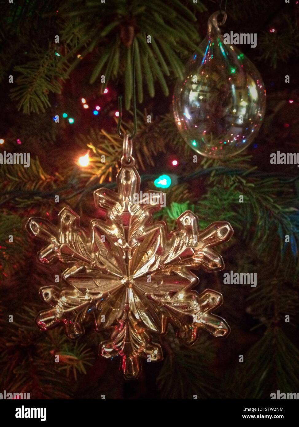 Real christmas tree decorated hires stock photography and images Alamy