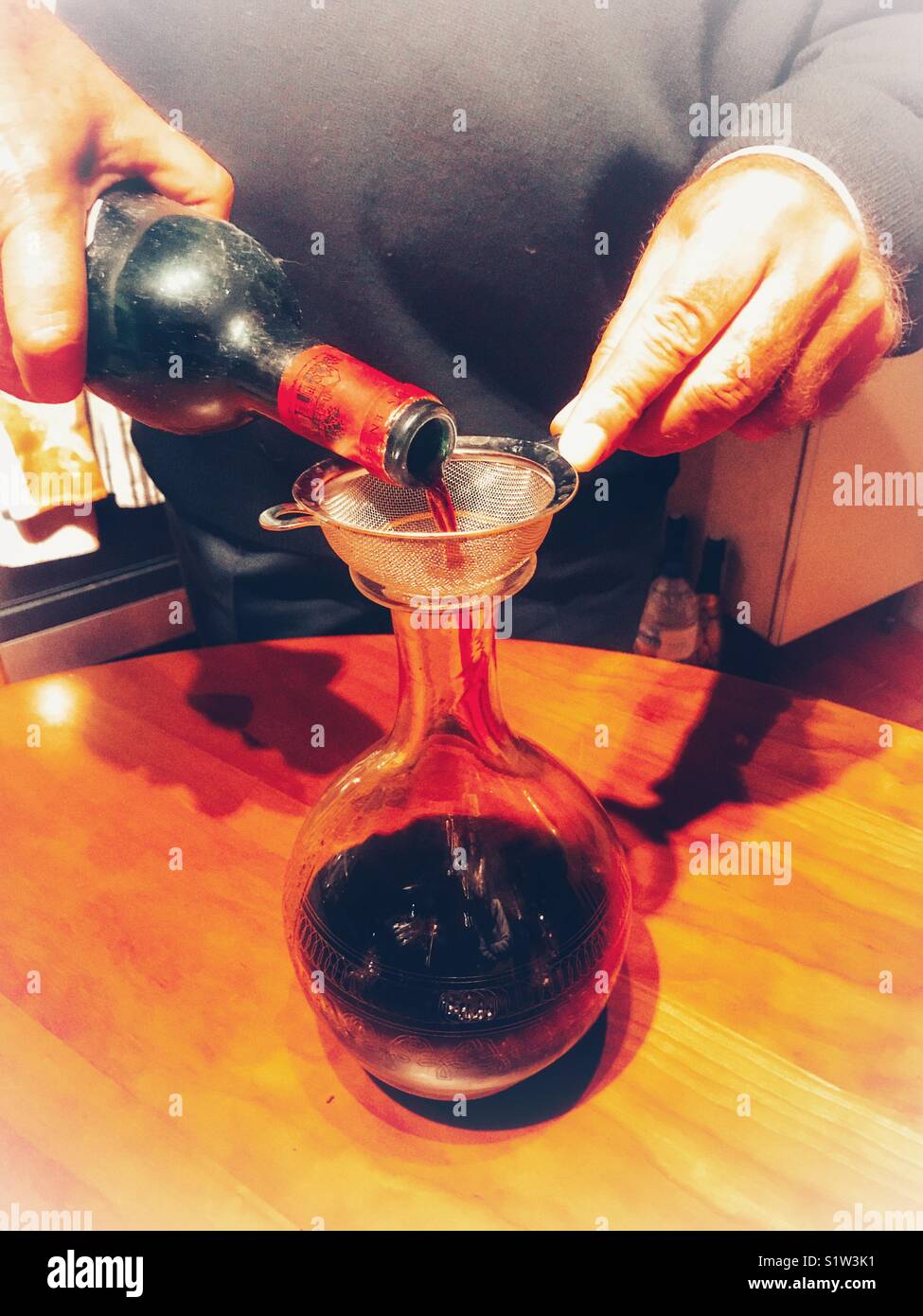 Decanting a 1996 Chateau d’Angludet, appellation Margaux controller