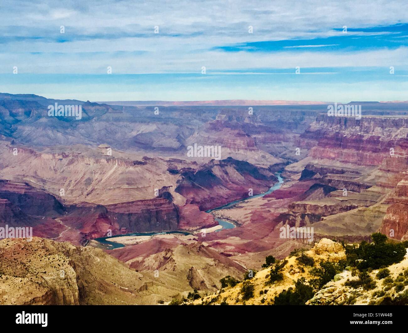 Dramatic landscapes at the Grand Canyon in Arizona. - Smartphone Captured Stock Image
