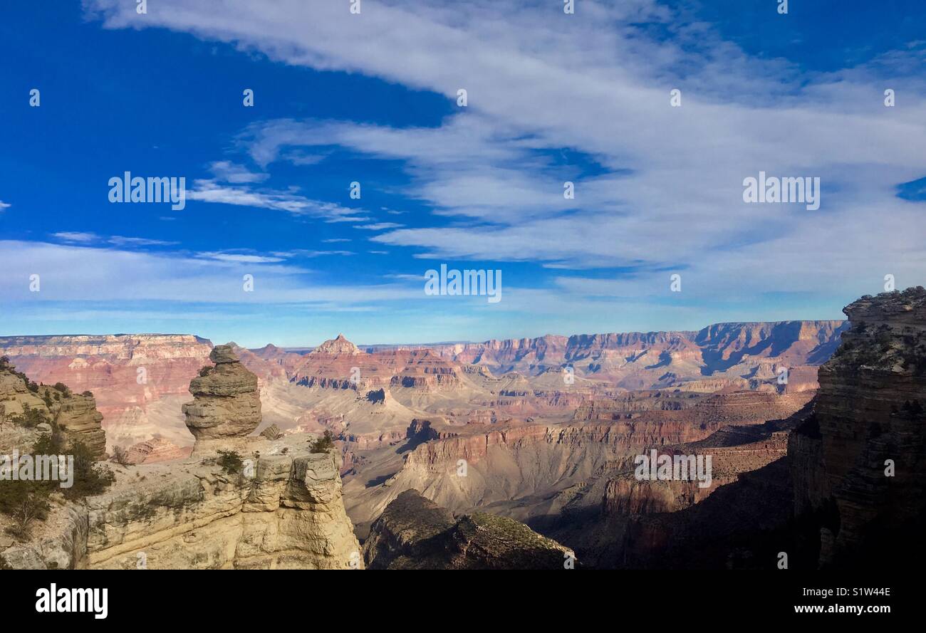 Dramatic landscapes at the Grand Canyon in Arizona. - Smartphone Captured Stock Image