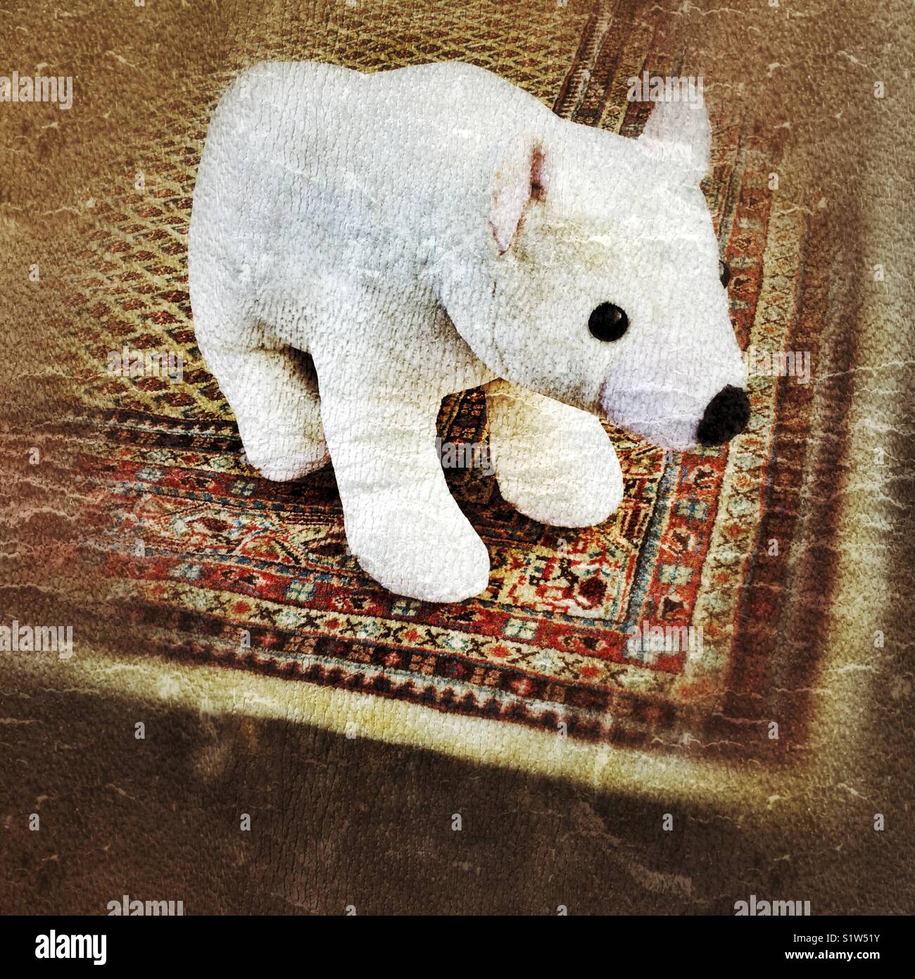 Plush polar bear - Smartphone Captured Stock Image