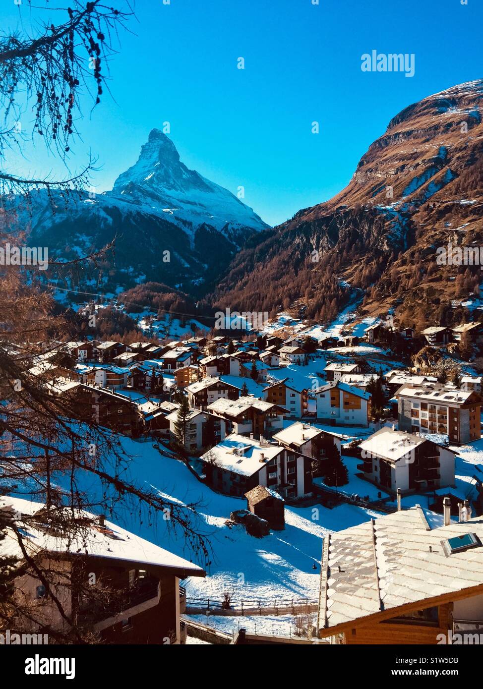 Christmas in ZermattSwitzerland Stock Photo Alamy