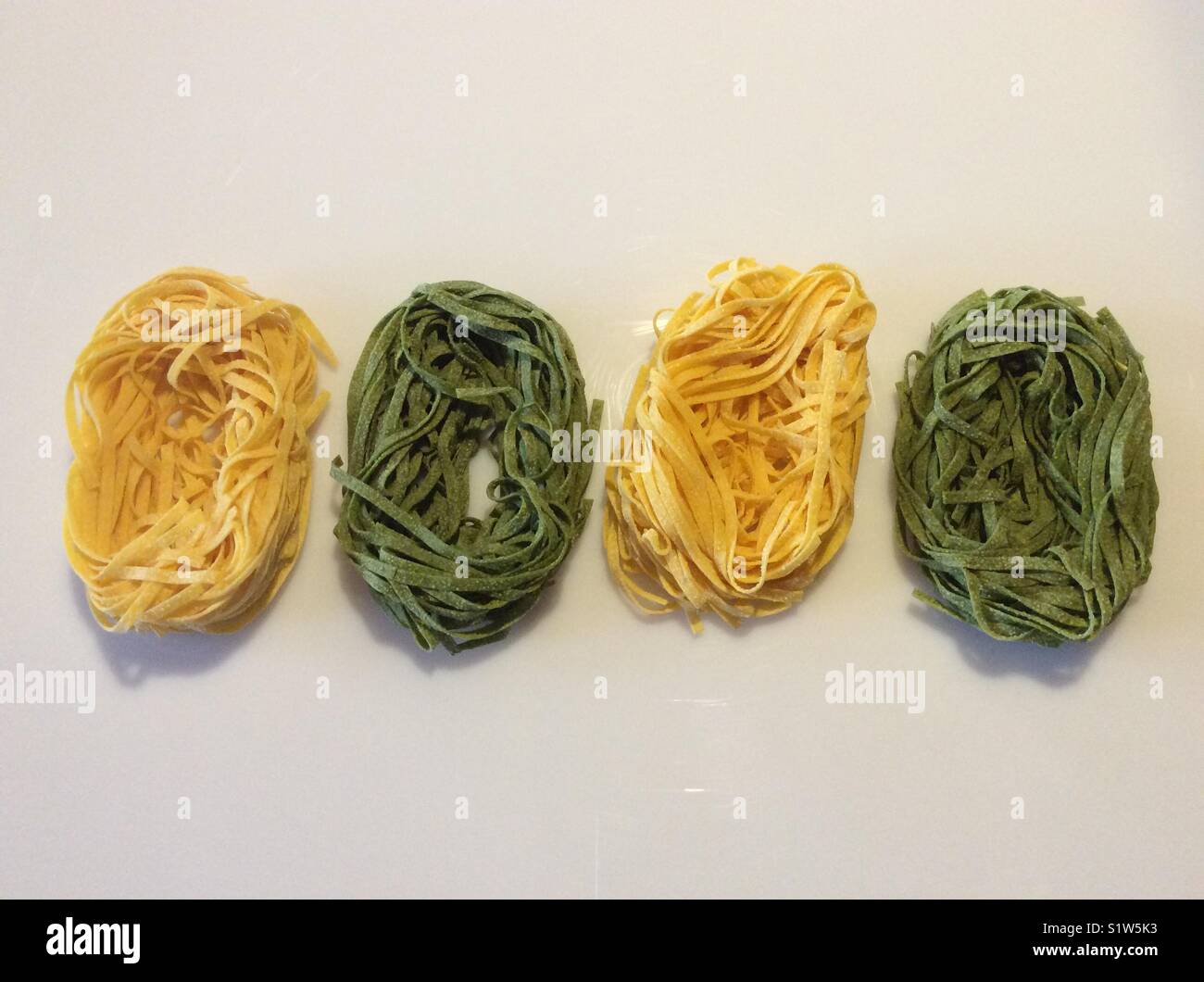 Colorful Italian pasta Stock Photo