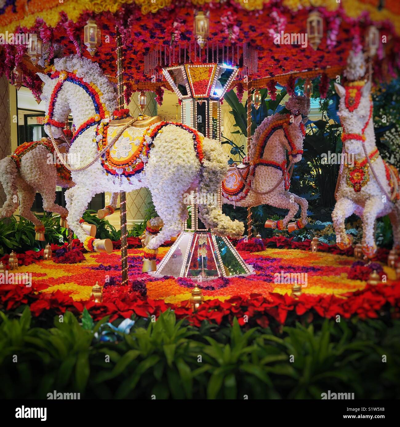 Carousel, Christmas at the Wynn, Las Vegas, Nevada Stock Photo - Alamy