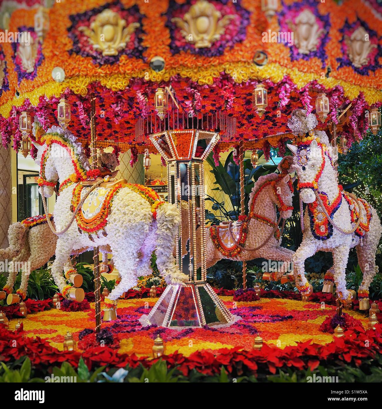 Carousel, Christmas at the Wynn, Las Vegas, Nevada Stock Photo - Alamy