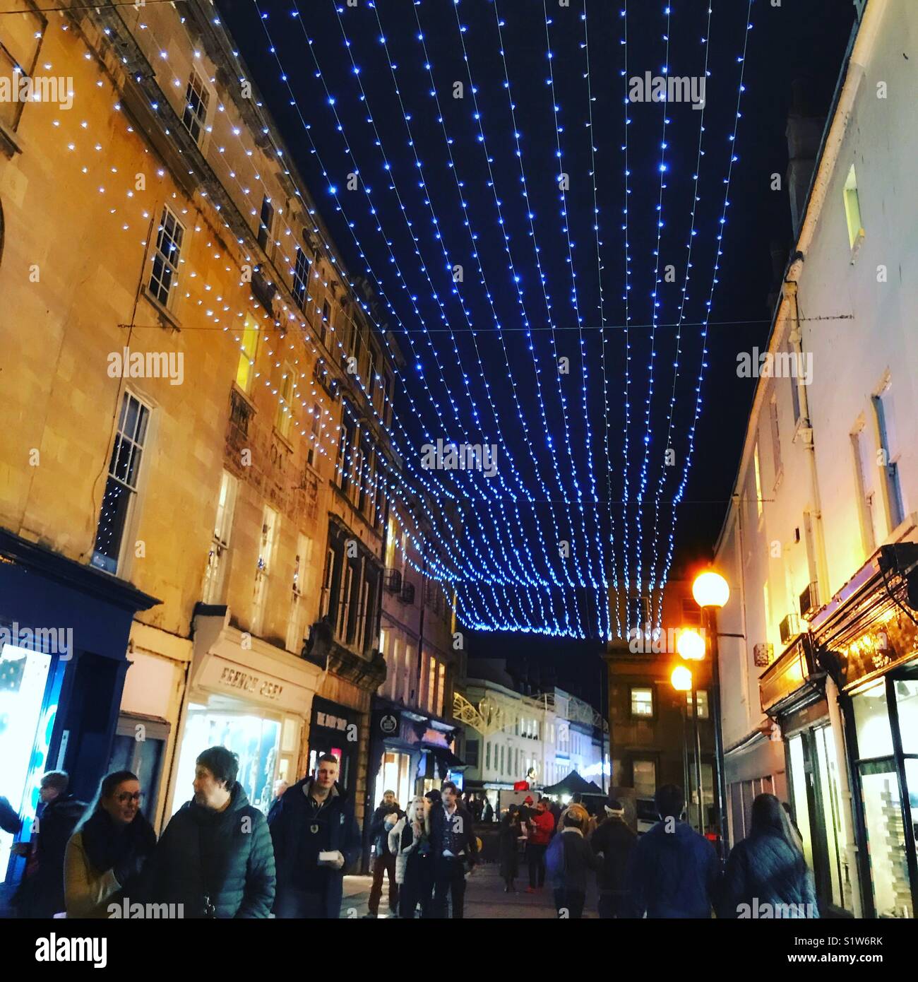 Bath Christmas lights Stock Photo Alamy