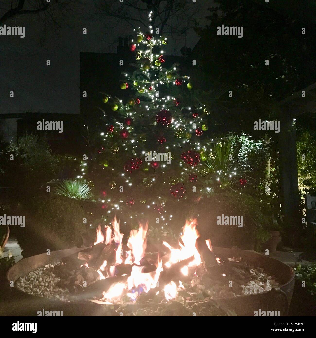 Christmas Tree On Fire Stock Photos & Christmas Tree On Fire Stock