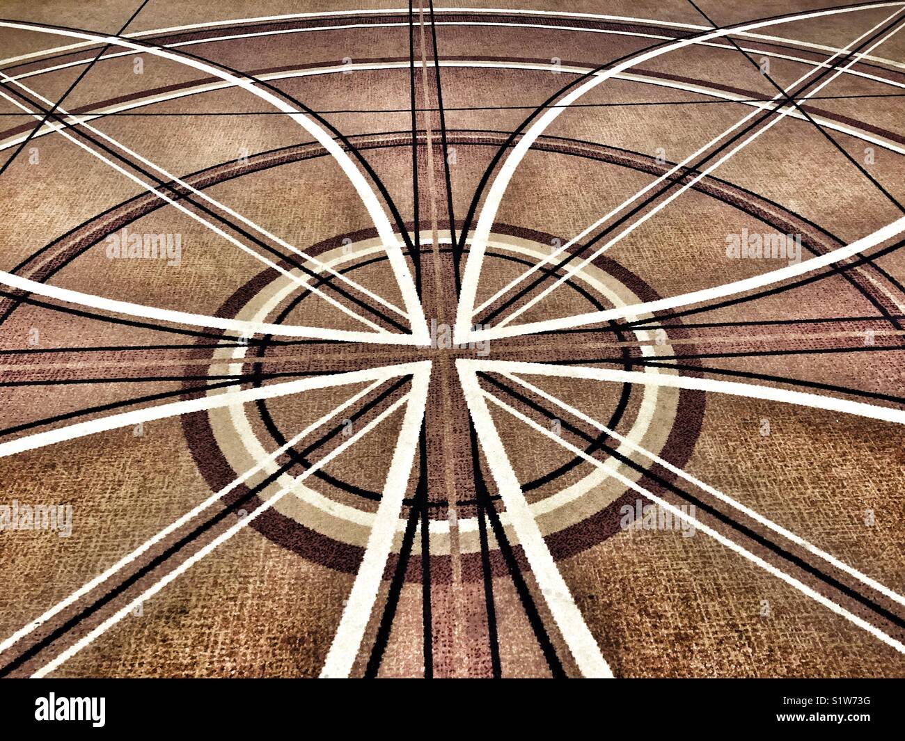 Geometric design on carpet. - Smartphone Captured Stock Image