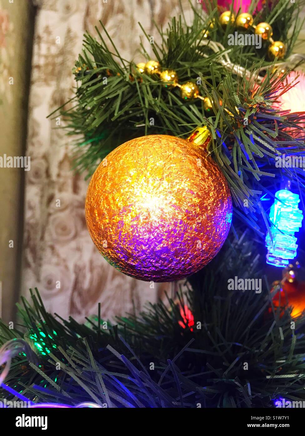 New Year's toy - Smartphone Captured Stock Image