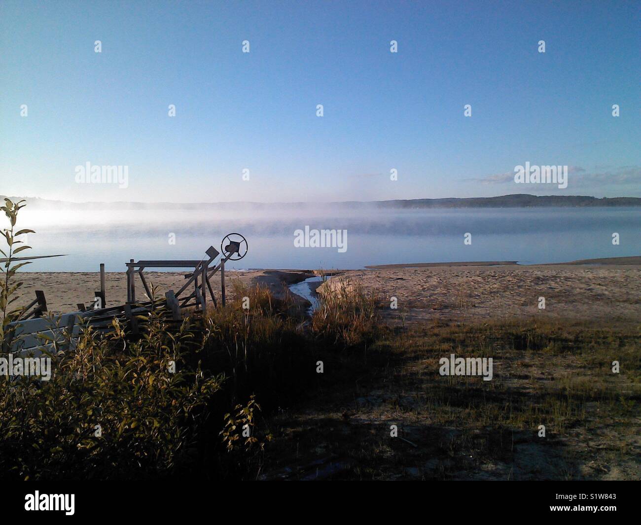 Early morning in Traverse City. Stock Photo