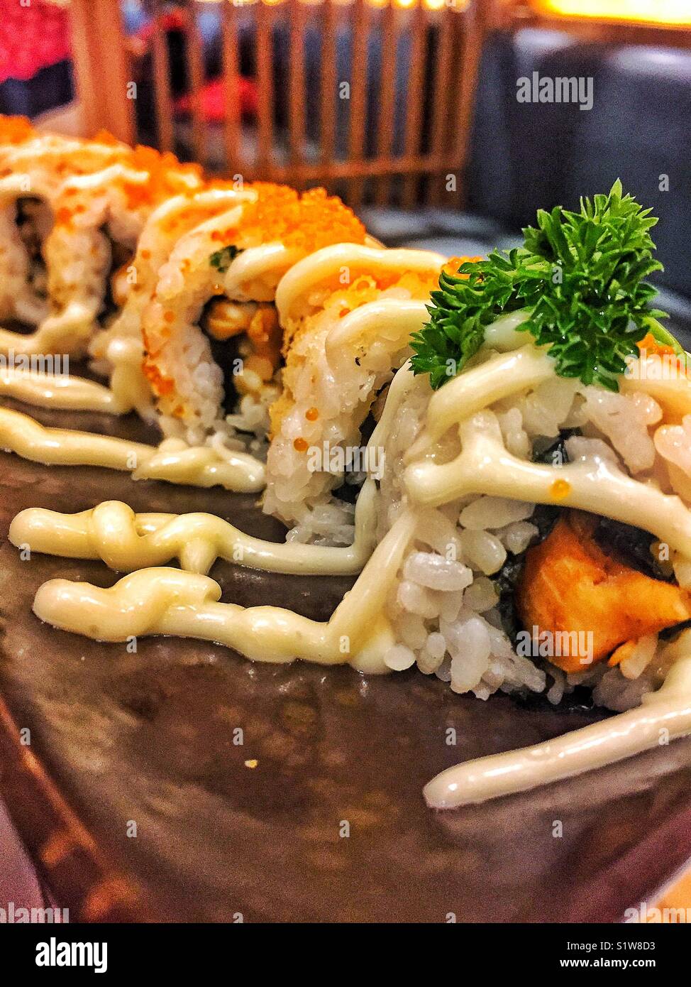 rice roll sushi Stock Photo - Alamy