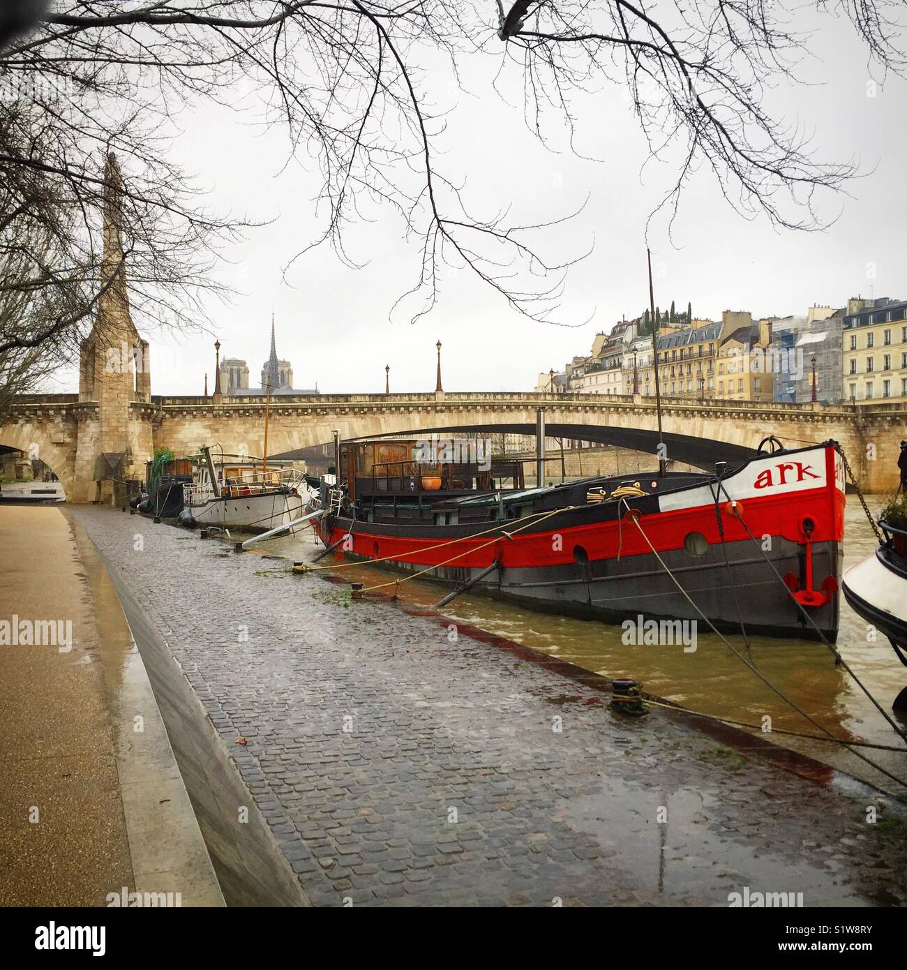Pont de la tournelle paris France - Smartphone Captured Stock Image