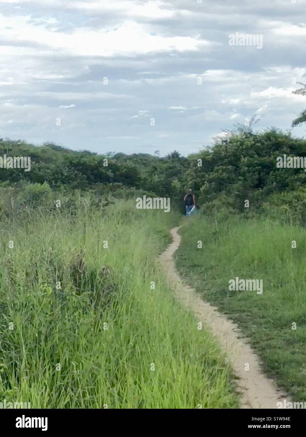 The Trek Home, RJ, Brazil - Smartphone Captured Stock Image