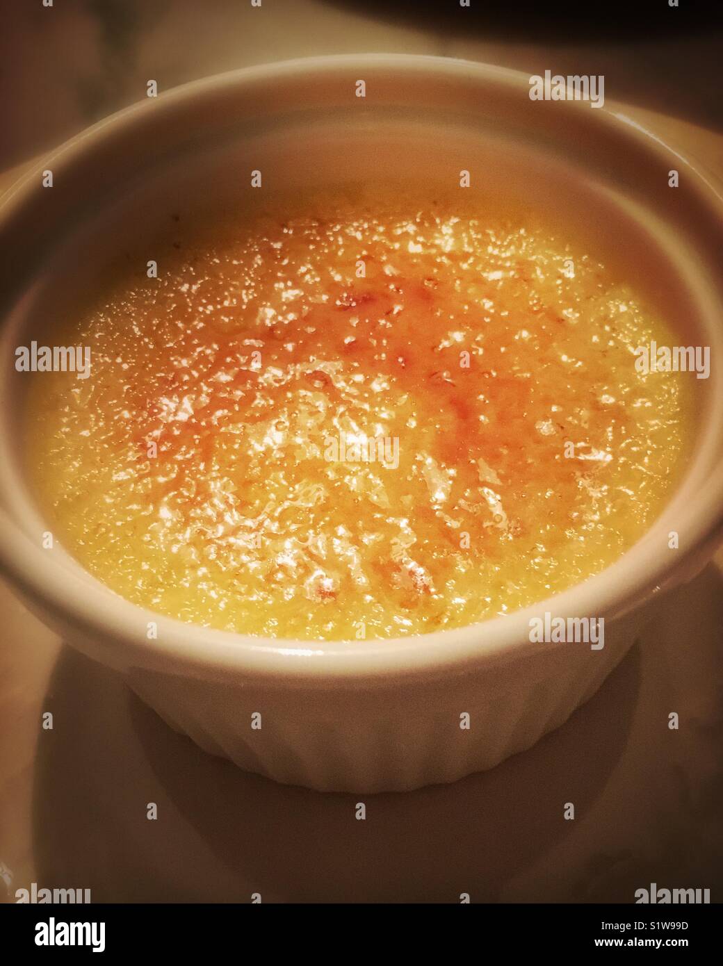 Creme brûlée - Smartphone Captured Stock Image
