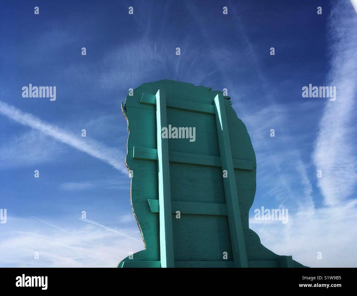 Backside of James Dean sign, Blackwells Corner, Highway 46, California - Smartphone Captured Stock Image