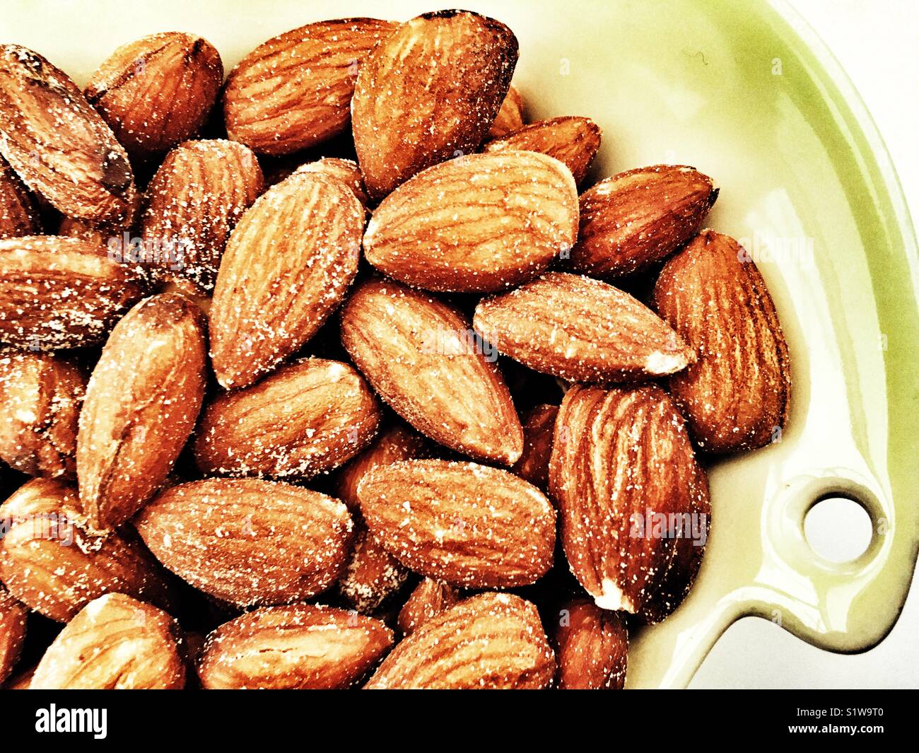 Salted roasted almonds Stock Photo Alamy