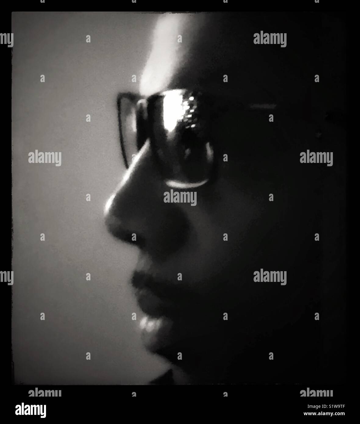 Portrait of a Black male. - Smartphone Captured Stock Image