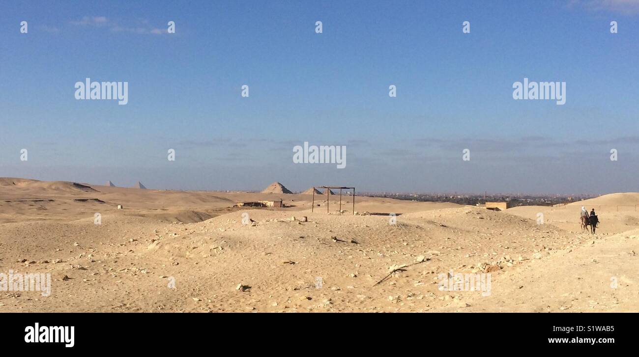 Horizon of pyramids - Smartphone Captured Stock Image