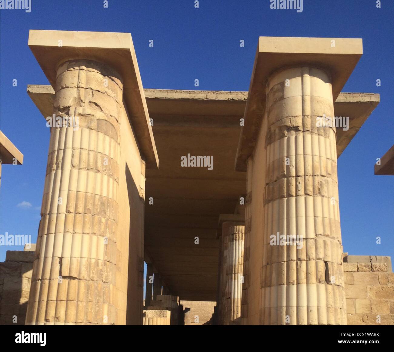 Funeral temple of zoser (Djoser) - Smartphone Captured Stock Image