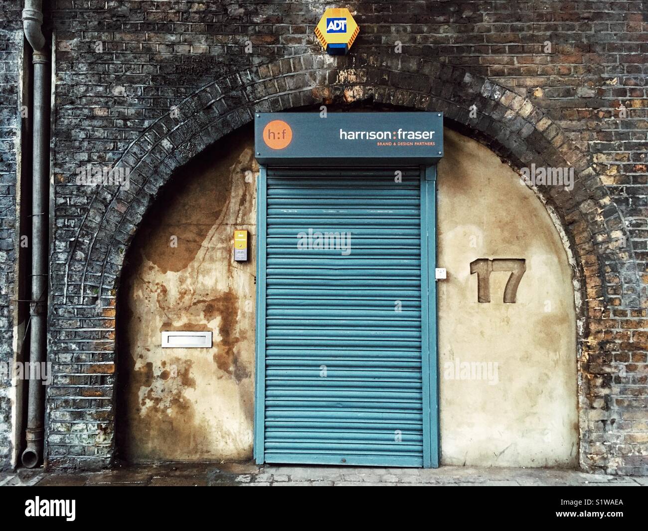 Harrison:Fraser a brand and design based agency on Park Street, in London England - Smartphone Captured Stock Image