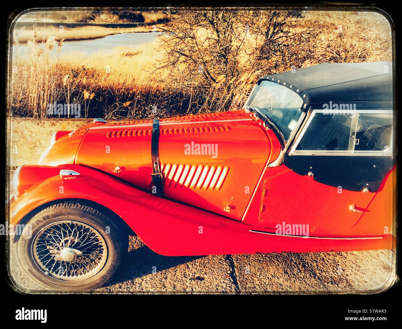 Morgan sports car - Smartphone Captured Stock Image