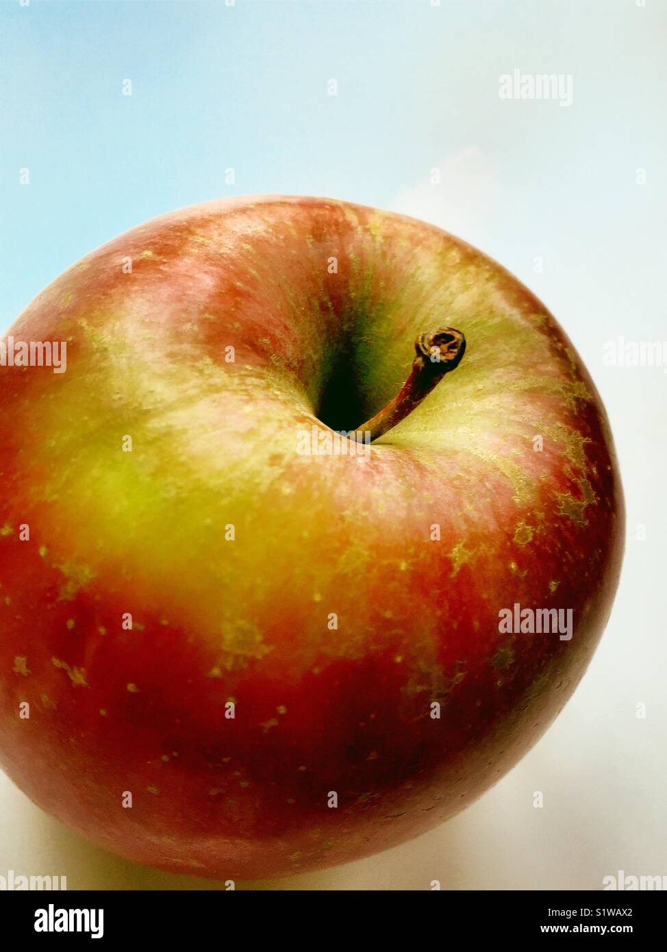 Close up cut out of Fuji apple - Smartphone Captured Stock Image