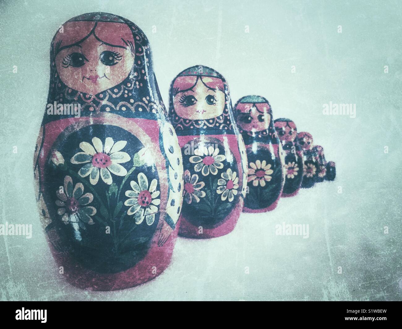 Russian baboushka dolls - Smartphone Captured Stock Image
