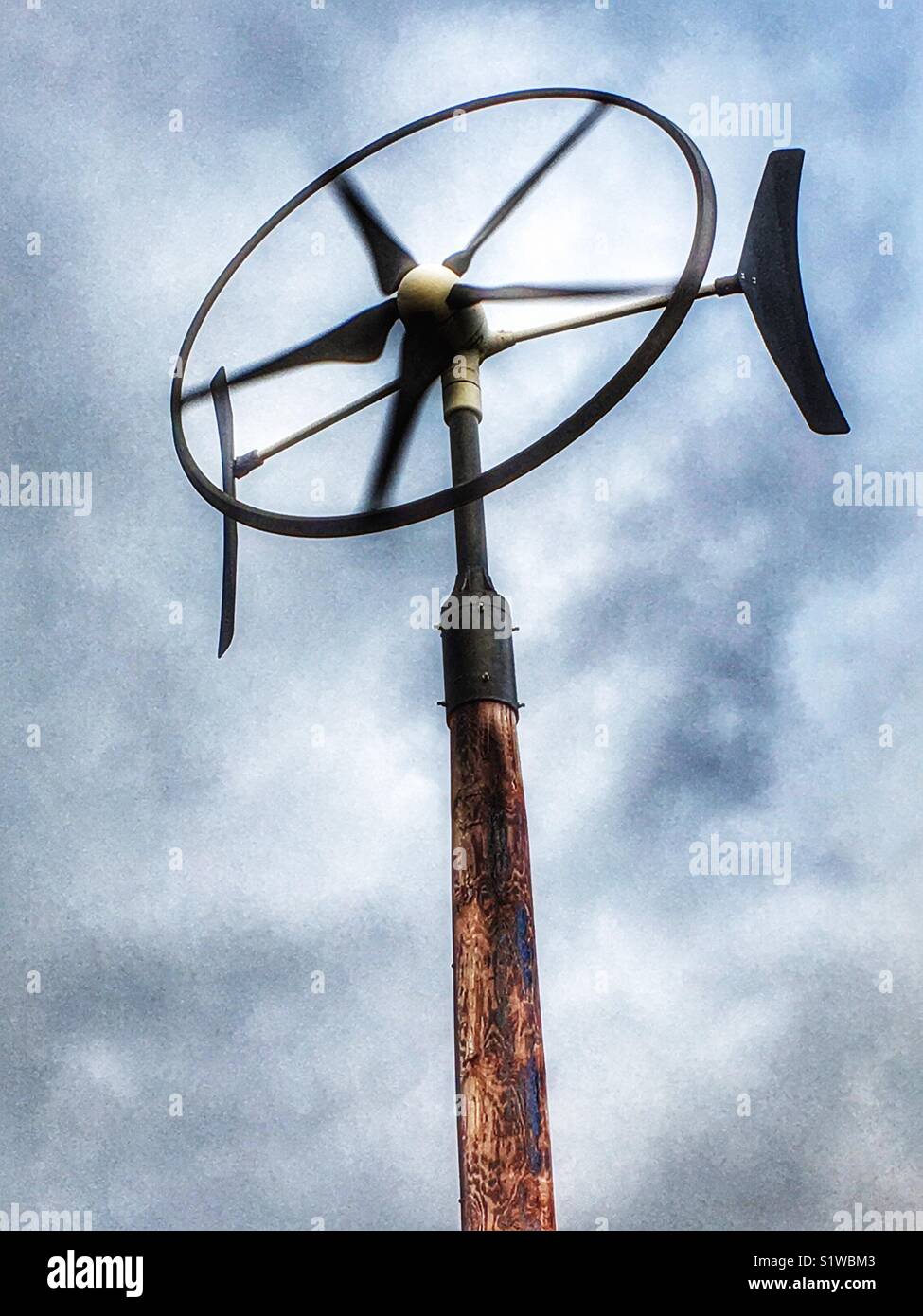 Picture of Domestic wind turbine UK Stock Photo - Alamy