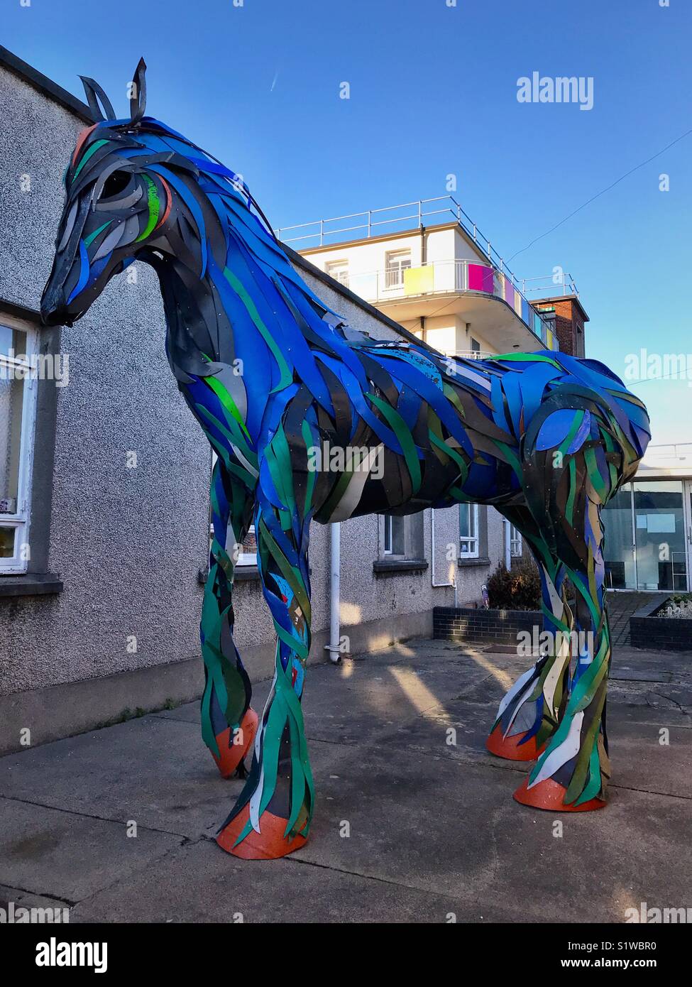 A large colourful horse Stock Photo