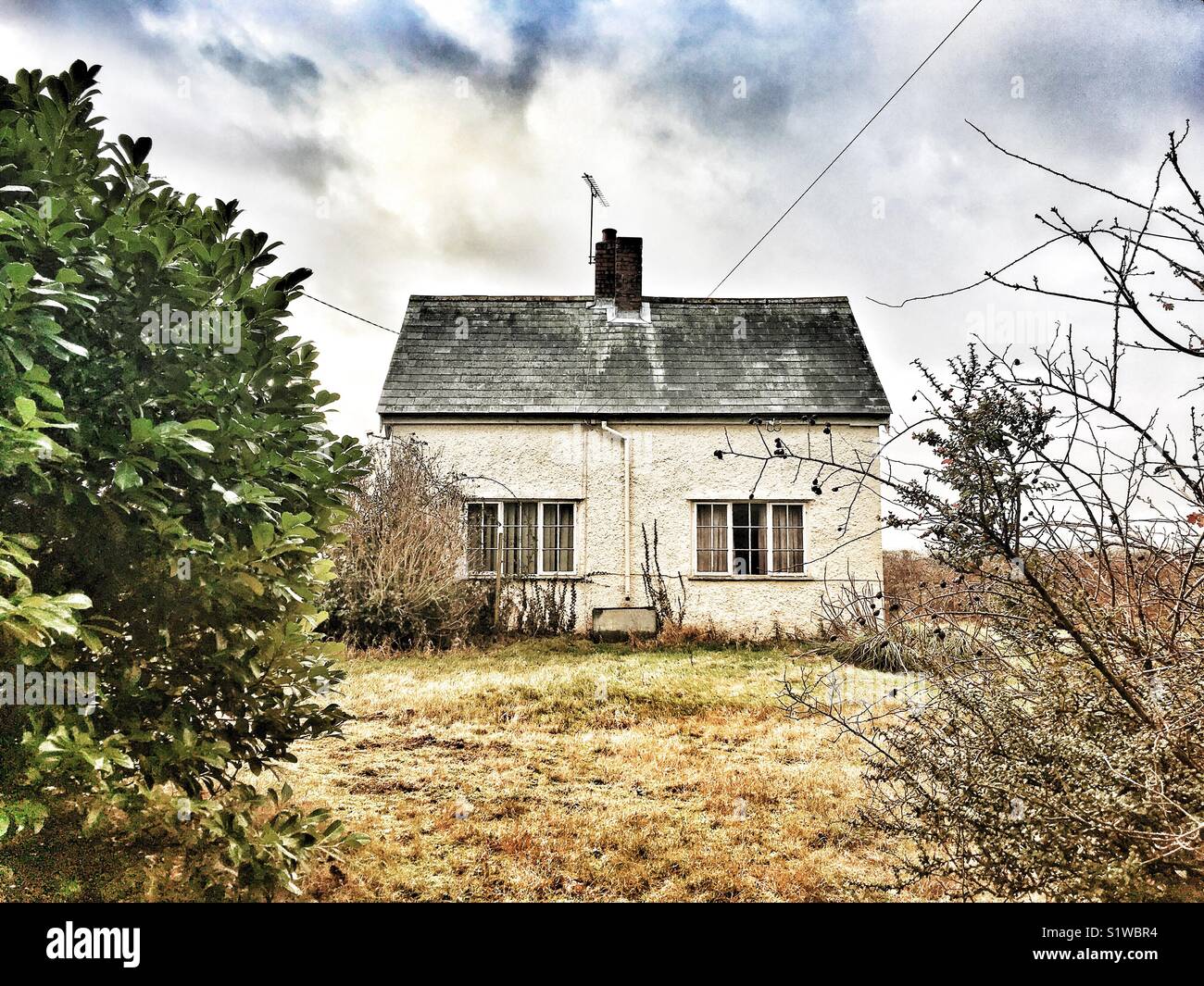Abandoned house Suffolk England - Smartphone Captured Stock Image