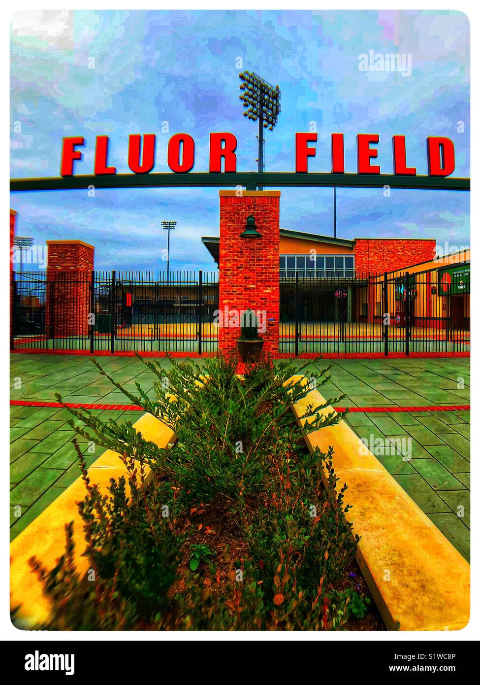 Fluor baseball field in Greenville, SC Stock Photo Alamy