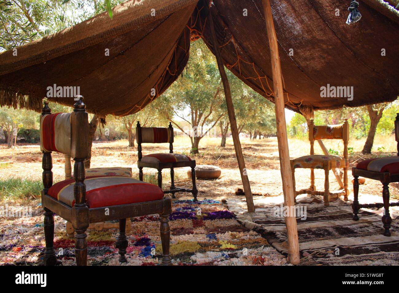 Tent Vibes Stock Photo