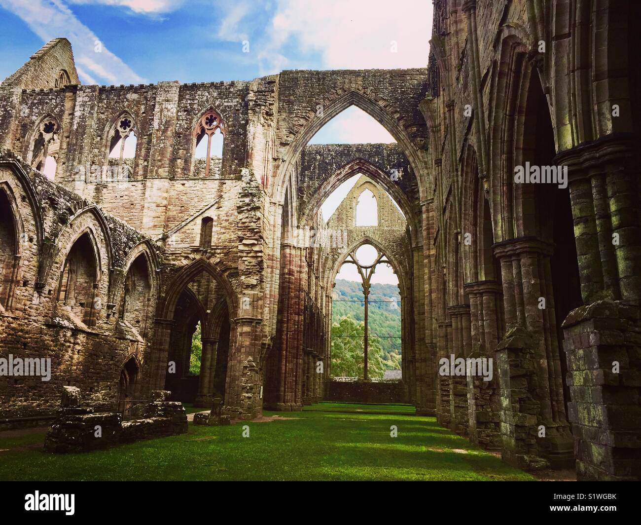 Tintern Abbey, Wales. Stock Photo