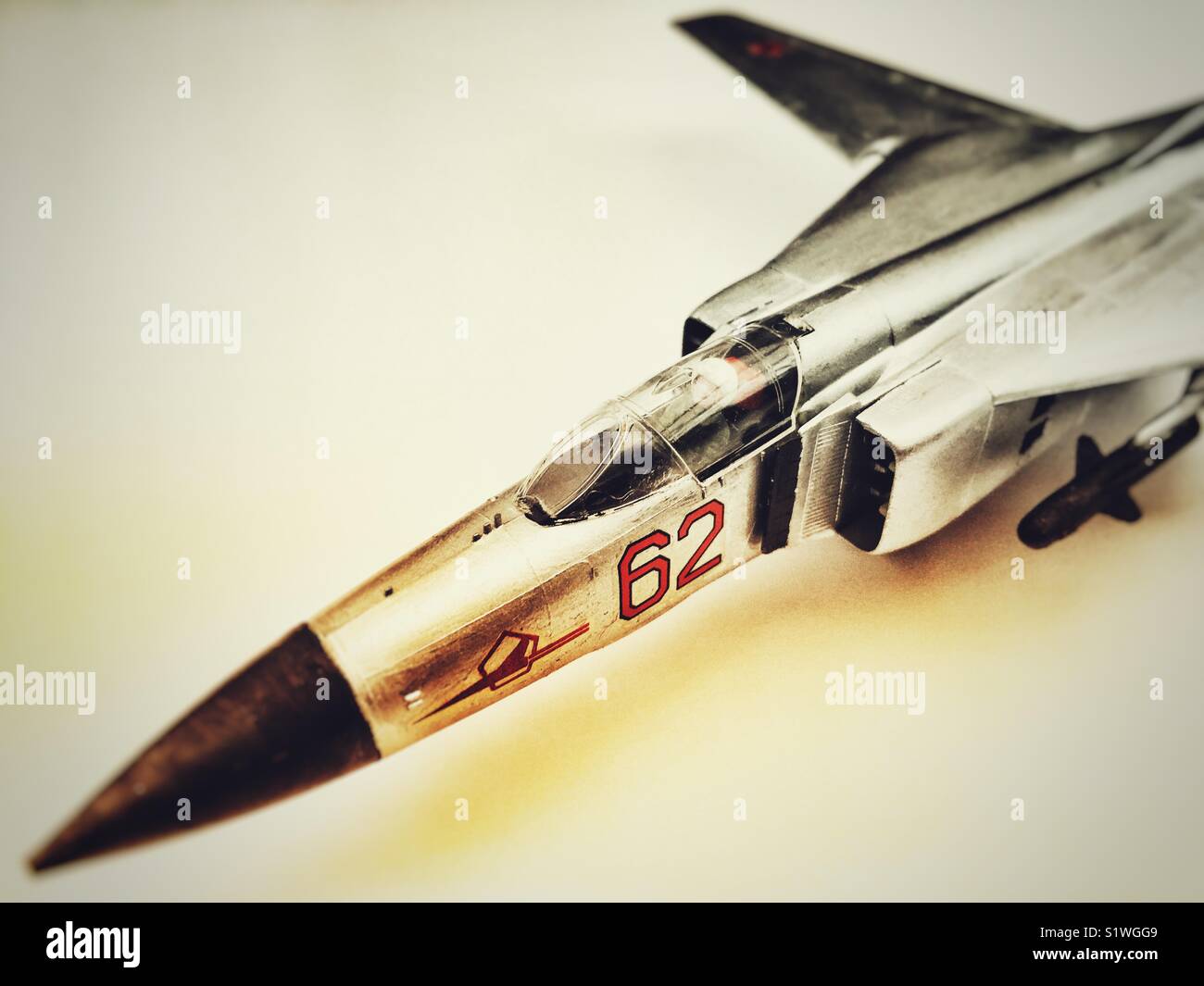 Mig 23 model aircraft Stock Photo