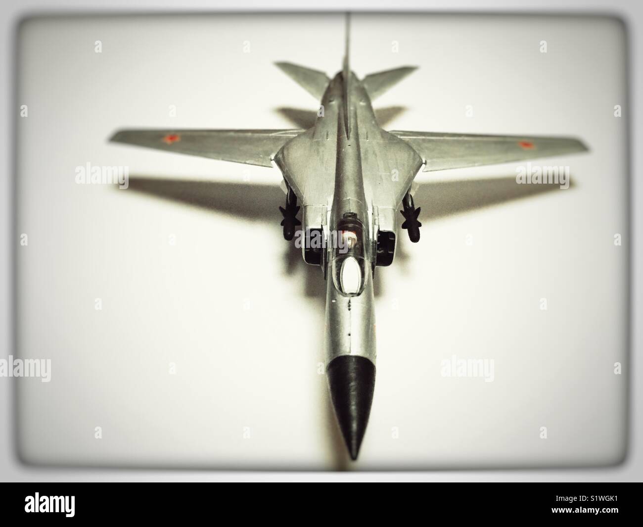 Cold War fighter bomber model aircraft Stock Photo