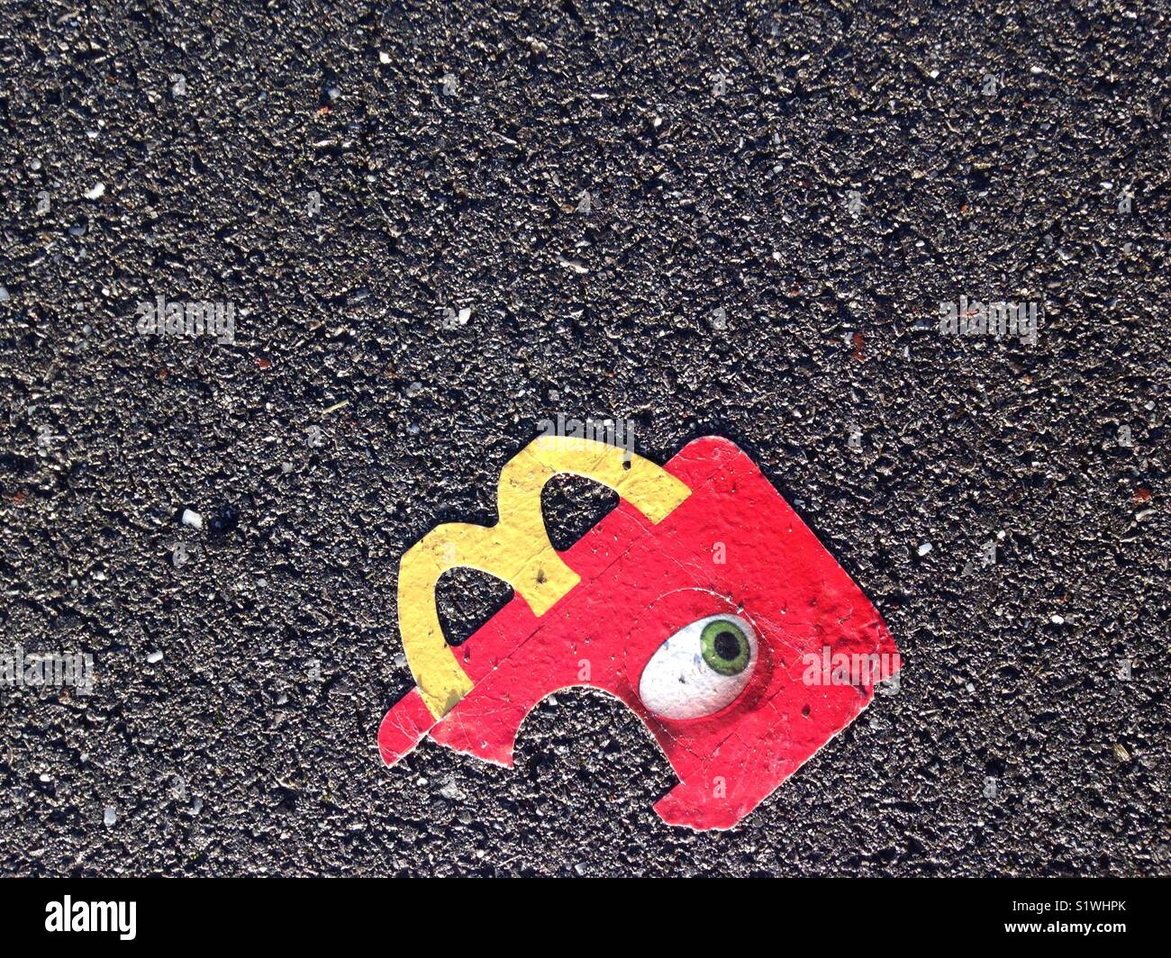 One-eyed Golden Arches - Smartphone Captured Stock Image