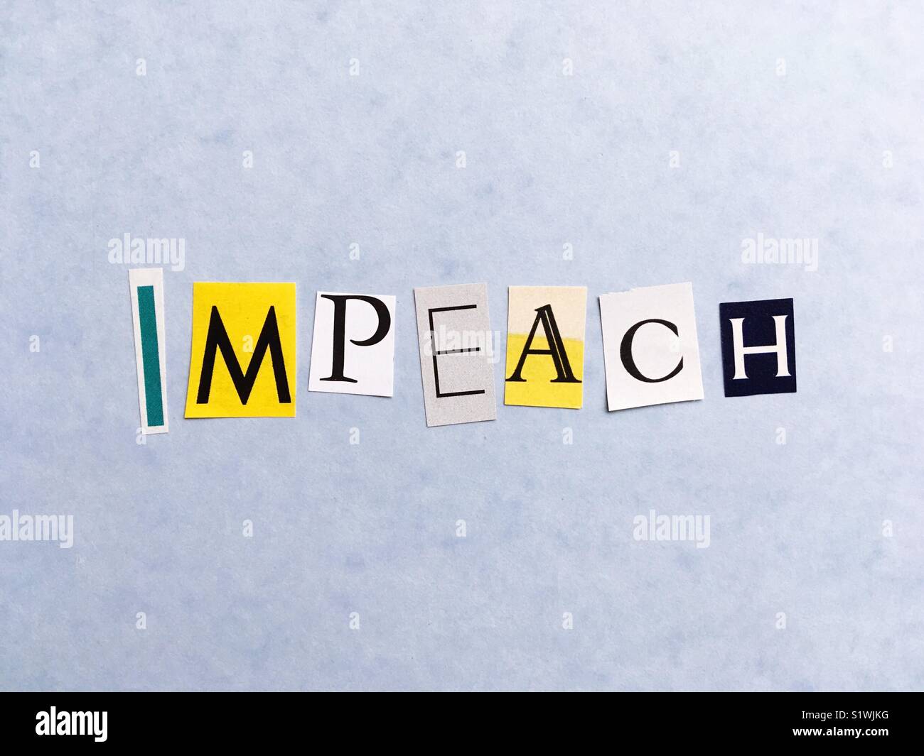 Impeachment - Smartphone Captured Stock Image