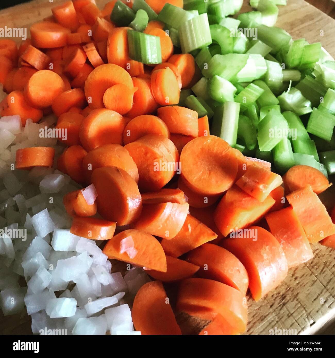 Carrot celery and onion Stock Photo Alamy