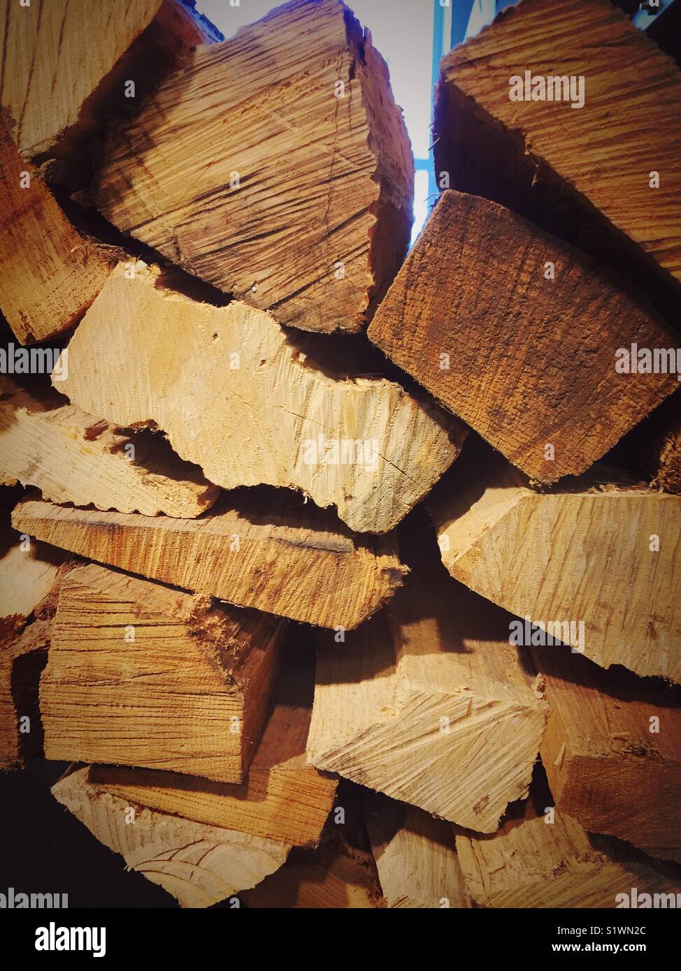 Stack of firewood, United States Stock Photo Alamy