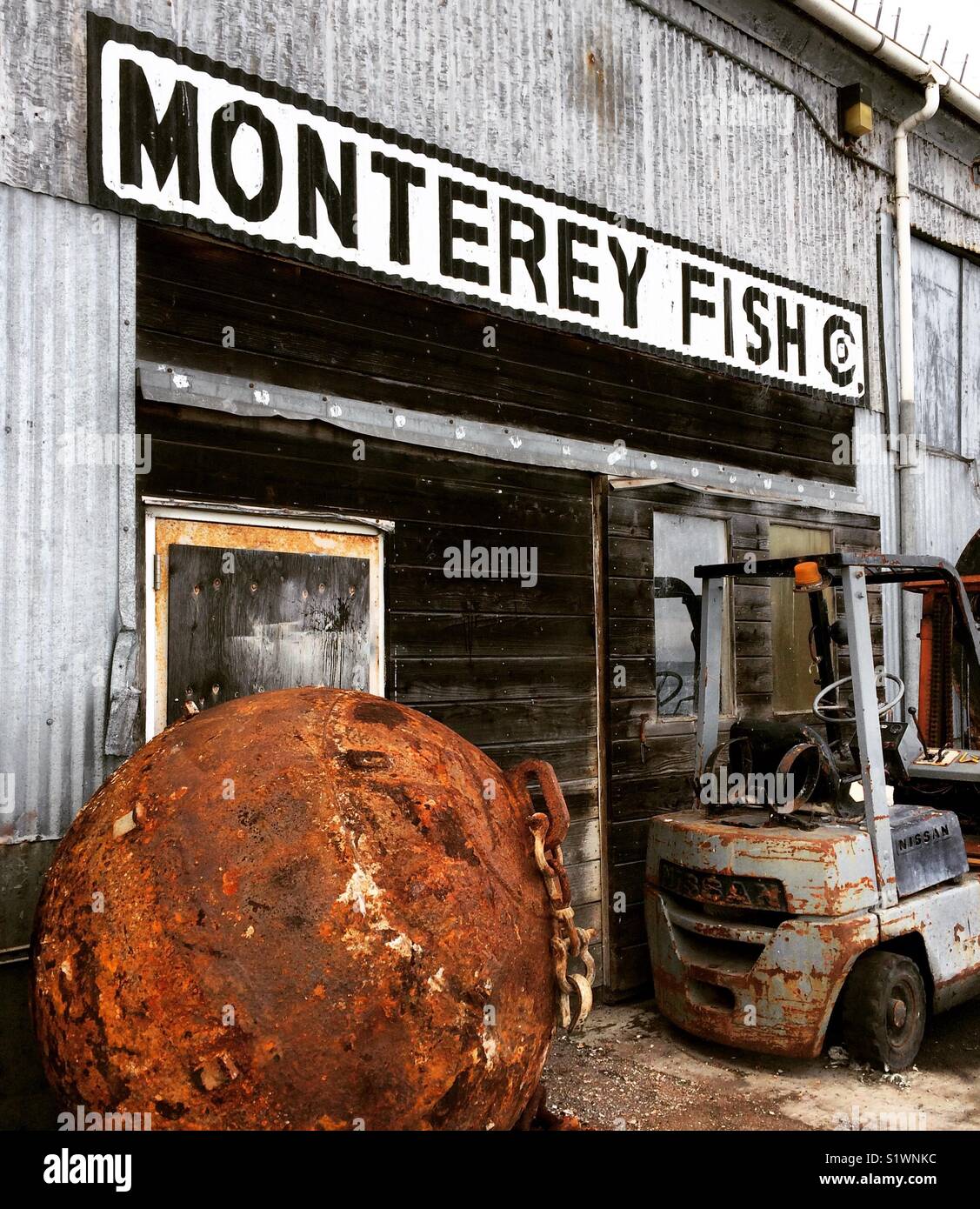 Monterey Fish Co., Municipal Wharf 2, Monterey, California - Smartphone Captured Stock Image