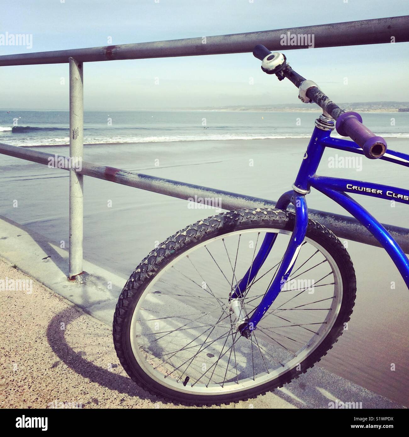 Bicycle, Monterey Municipal Wharf 2, Monterey, California - Smartphone Captured Stock Image
