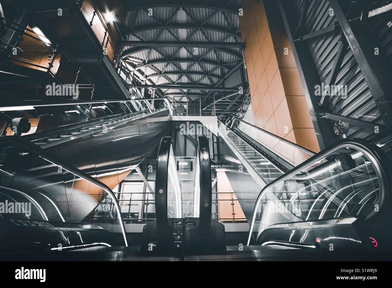 The Entrance to Leeds Railway Station, West Yorkshire, England. - Smartphone Captured Stock Image