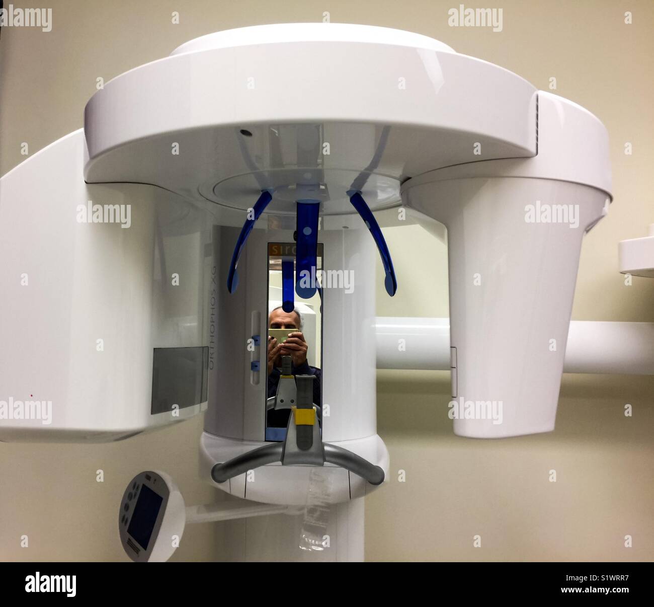 State-of-the-art CBCT Apparatus - Smartphone Captured Stock Image